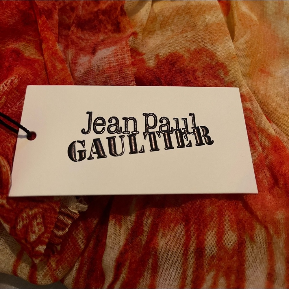Jean Paul Gaultier Red Palm Tree Cover Up Mini Dress - Picture 6 of 6